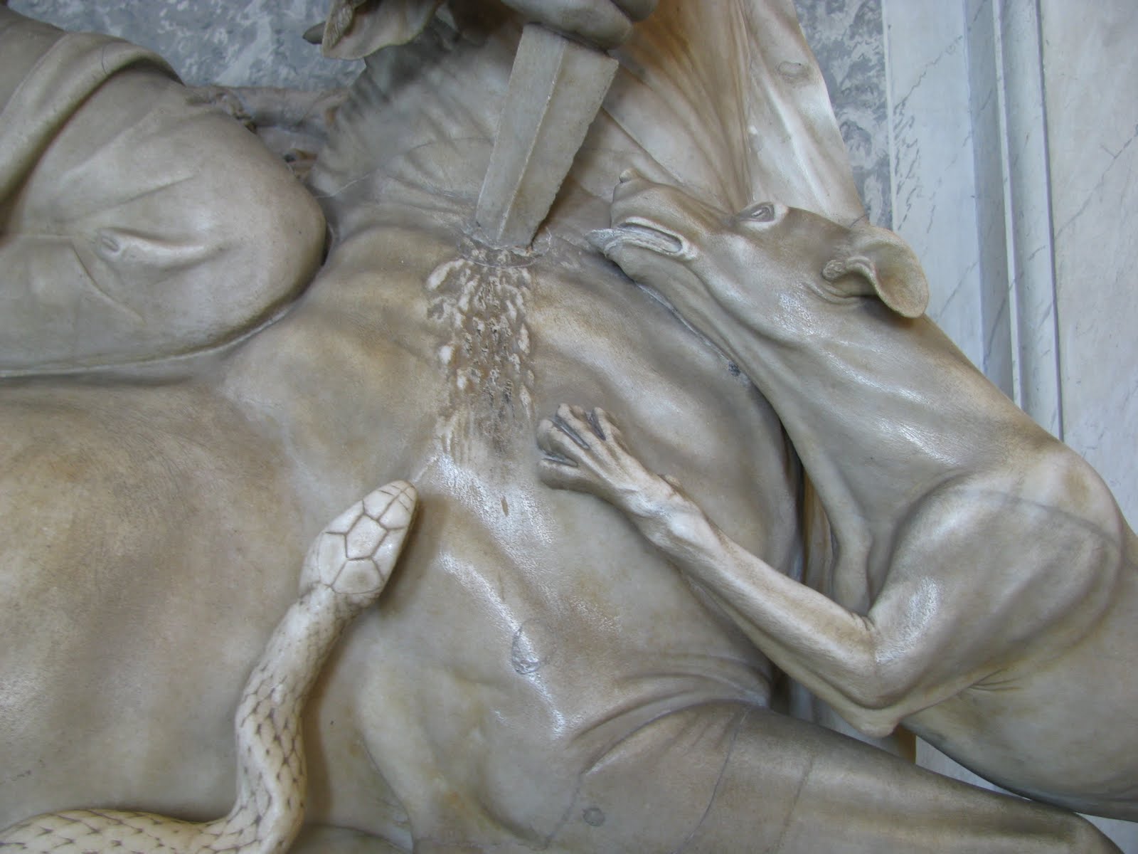 mithras and the bull detail